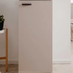 Schuhschrank Satine - 50x34x110cm - 1 Tür - beige