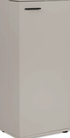Schuhschrank Satine - 50x34x110cm - 1 Tür - beige
