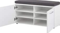 Schuhschrank Scifo 97cm mit 2 Türen - weiß