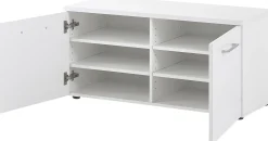 Schuhschrank Scifo 97cm mit 2 Türen - weiß