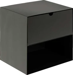 Schwebender Nachttisch Jolie 1 Schublade - schwarz