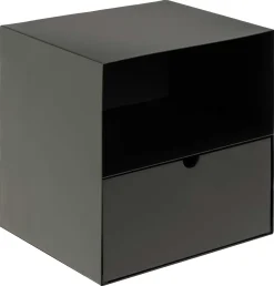 Schwebender Nachttisch Jolie 1 Schublade - schwarz