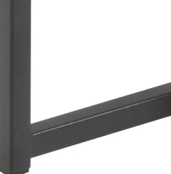 Emob Seaford Eiche Nischentische, schwarzer Stahlsockel, 50cm