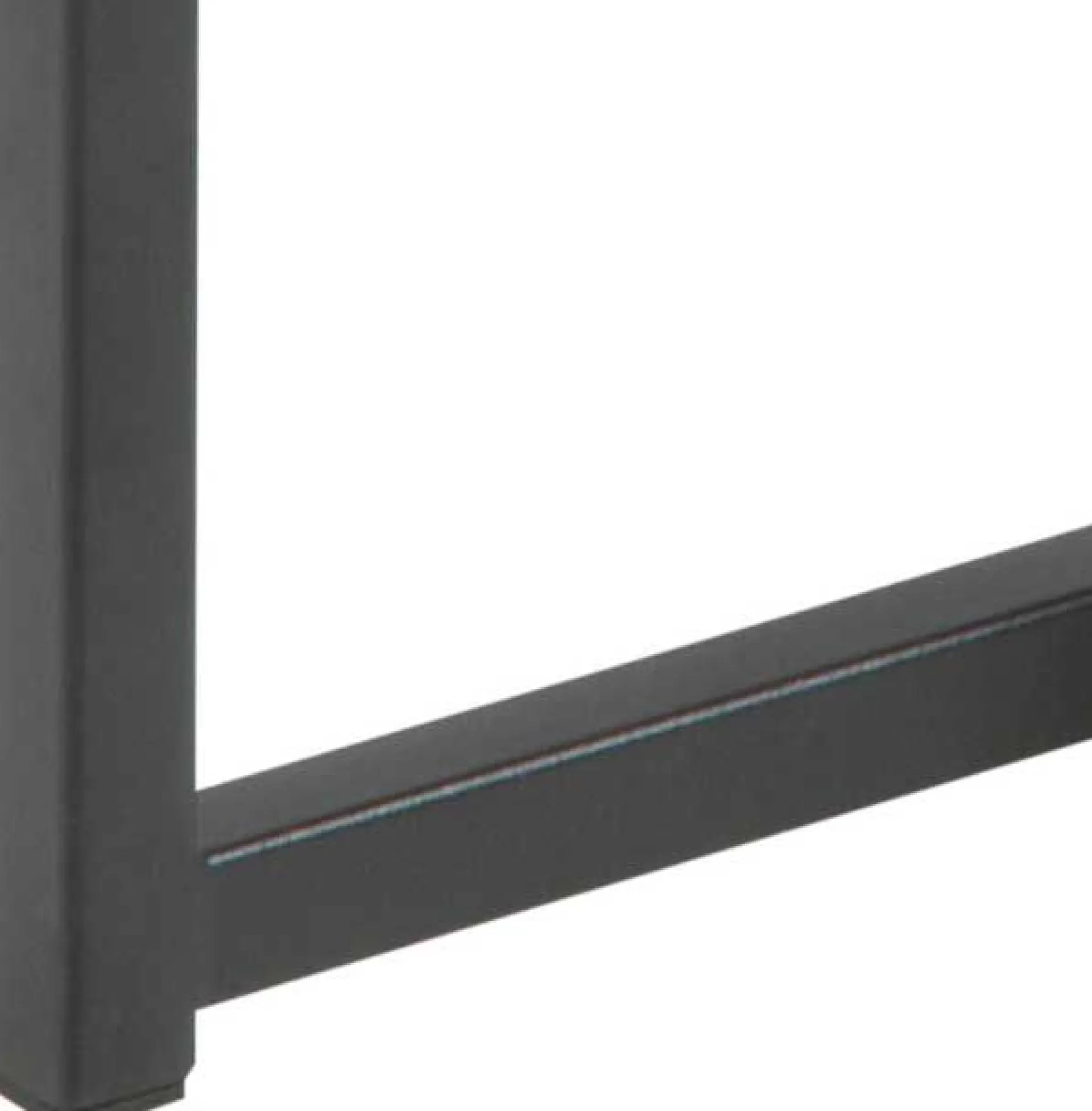 Emob Seaford Eiche Nischentische, schwarzer Stahlsockel, 50cm