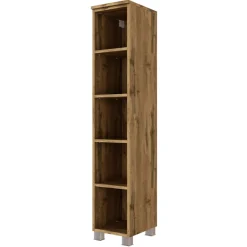 Held SefaBadezimmer : Spiegelschrank, Waschtischschrank, Säulenschrank, Regal - Eiche/Weiß