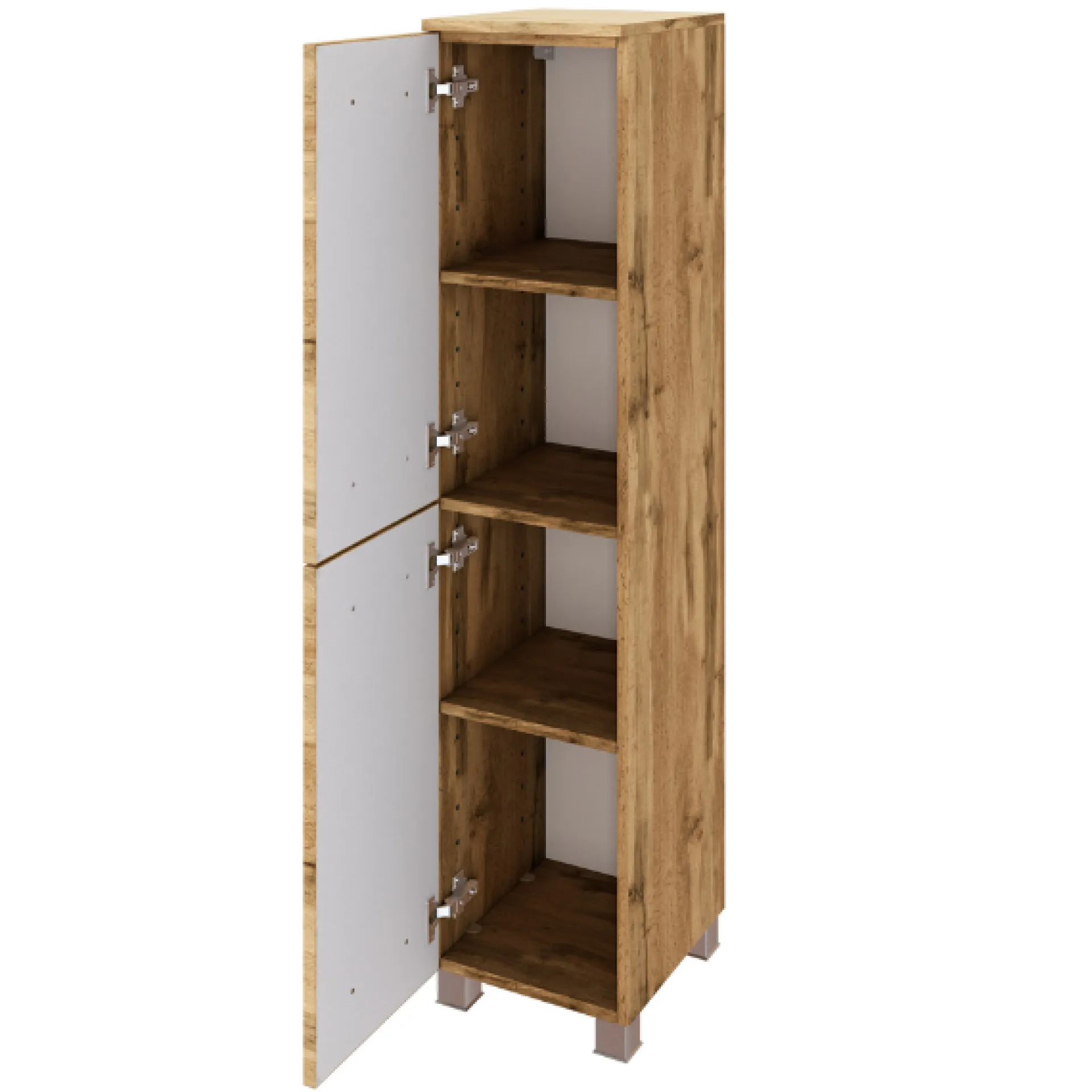 Held SefaBadezimmer : Spiegelschrank, Waschtischschrank, Säulenschrank - Eiche