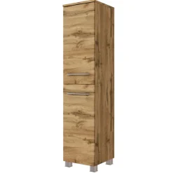 Held SefaBadezimmer : Spiegelschrank, Waschtischschrank, Säulenschrank - Eiche