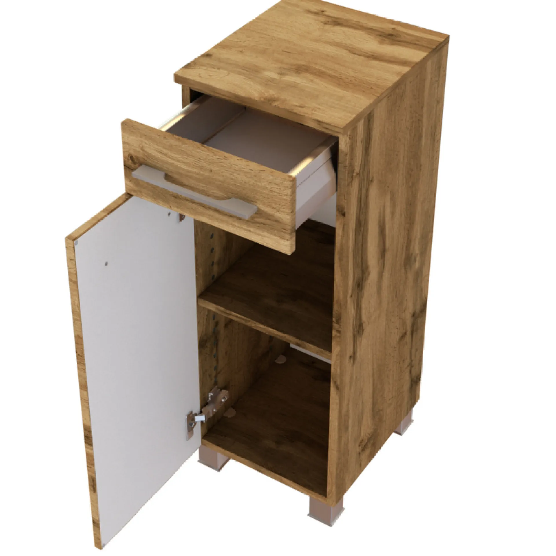 Held SefaBadezimmer : Wandschrank, Spiegelschrank, Waschtischunterschrank - Eiche