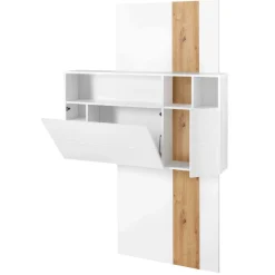 Emob Sekretär Inovo 120cm 1 Tür - weiß/Eiche