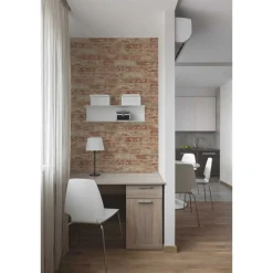 RoomMates Selbstklebende Tapete Red Brick
