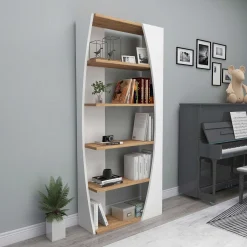 Selge Bücherregal | 100 % MELAMIN | Atlantische Kiefer, Weiß