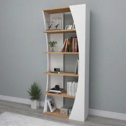 Selge Bücherregal | 100 % MELAMIN | Atlantische Kiefer, Weiß
