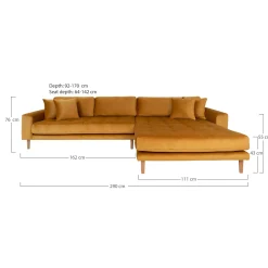 House Nordic Senfes Lido Lounge Sofa - HN1004