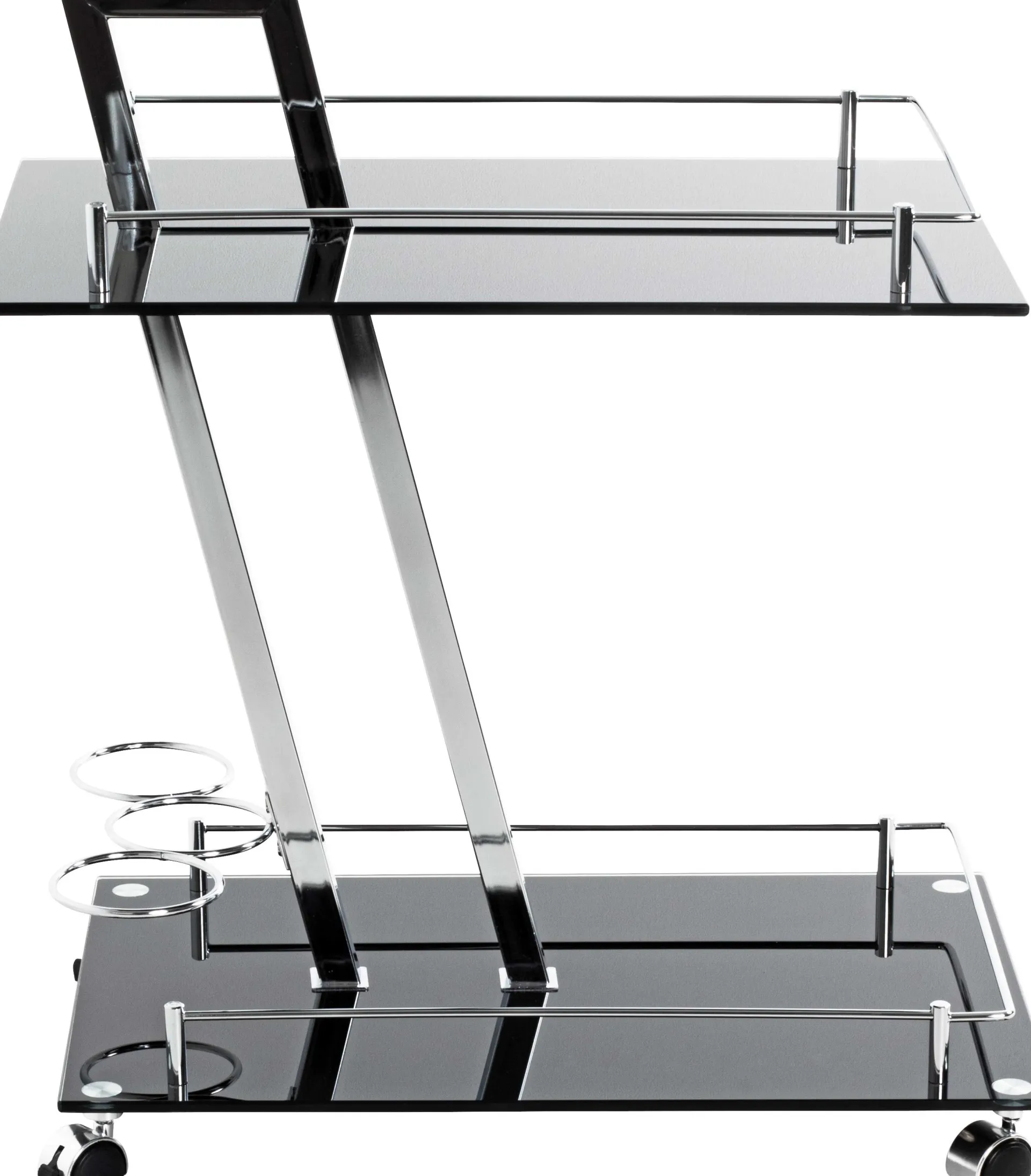Haku Servierwagen Sam - 60x40x72 cm - Sicherheitsglas/