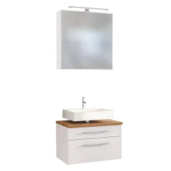 Held Set aus Waschtischunterschrank und Spiegelschrank Dasa 60cm -