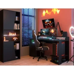 Kinder Parisot Set Gaming | Schreibtisch und Bücherregal