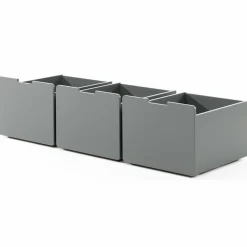 Set mit 3 Schubladen Pip - grau