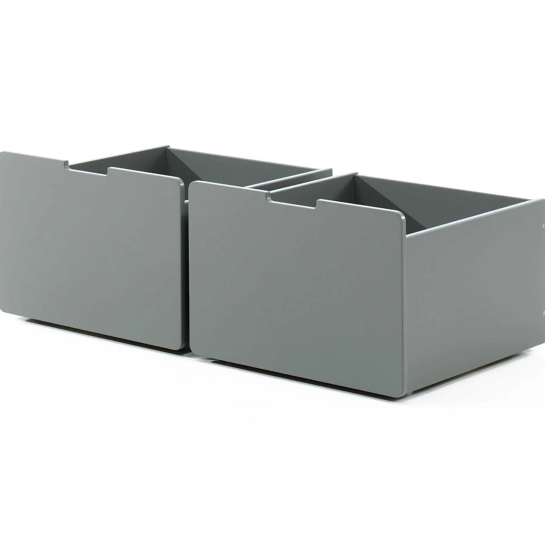 Set mit 2 Schubladen Pip - grau