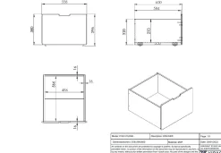 Set mit 2 Schubladen Pip - weiß
