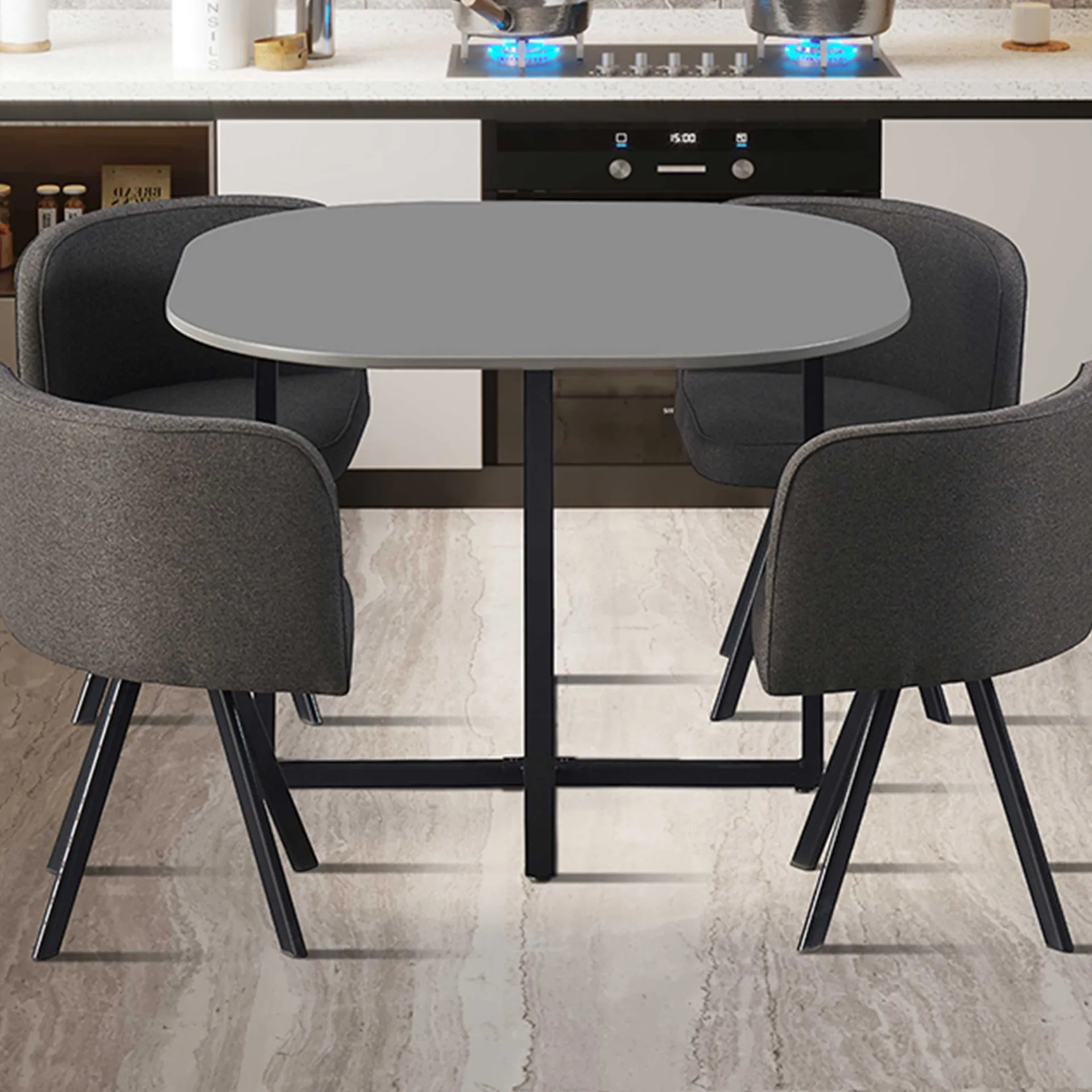 Rousseau Set Tisch und Stühle Eva | 100 x 100 x 75 cm |