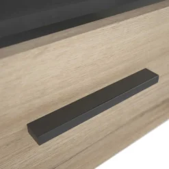 Shane TV-Schrank 2 Schubladen und 1 offenes Fach-Kronberg Eiche/Sidewalk schwarz