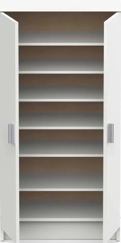 Shelly matt weißer Schuhschrank