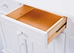 Sideboard Abaco (3 Türen) - weiß