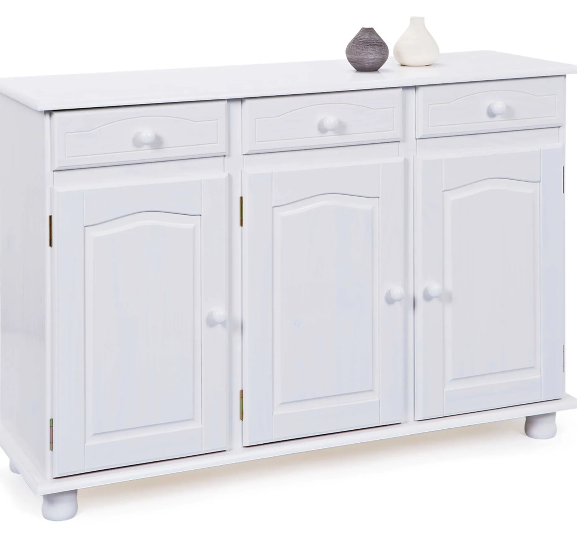 Sideboard Abaco (3 Türen) - weiß