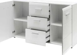 Sideboard Allan 144cm mit 2 Türen und 3 Schubladen - weiß
