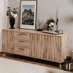Sideboard Arabella 175 cm 3 Schubladen-Schwedische Eiche
