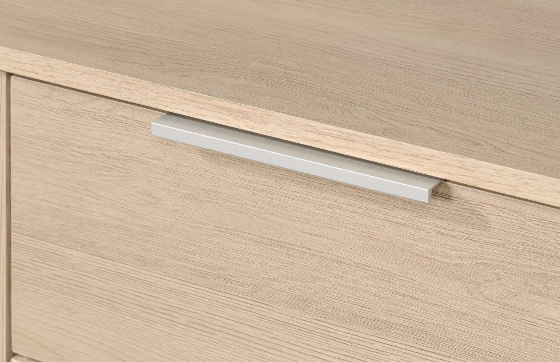 Sideboard Axel 120cm 3 Türen 2 Schubladen - Eiche