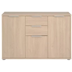 Sideboard Axel 120cm 3 Türen 2 Schubladen - Eiche