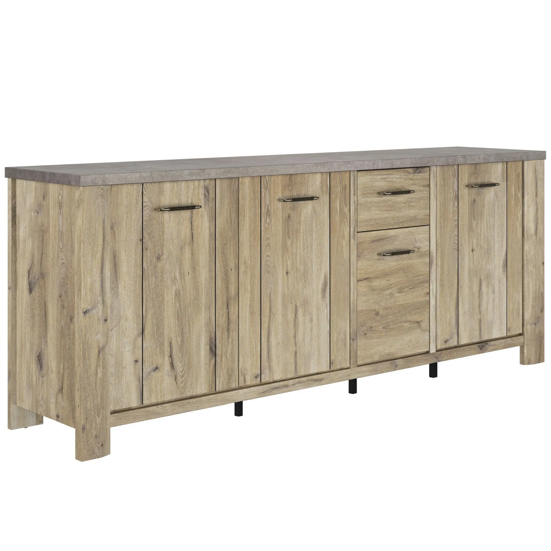 Sideboard Basalte | 220 x 50 x 88 cm | Viking Oak Design