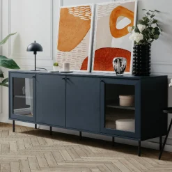 Sideboard Carillon 180cm mit vier Türen - navy blau