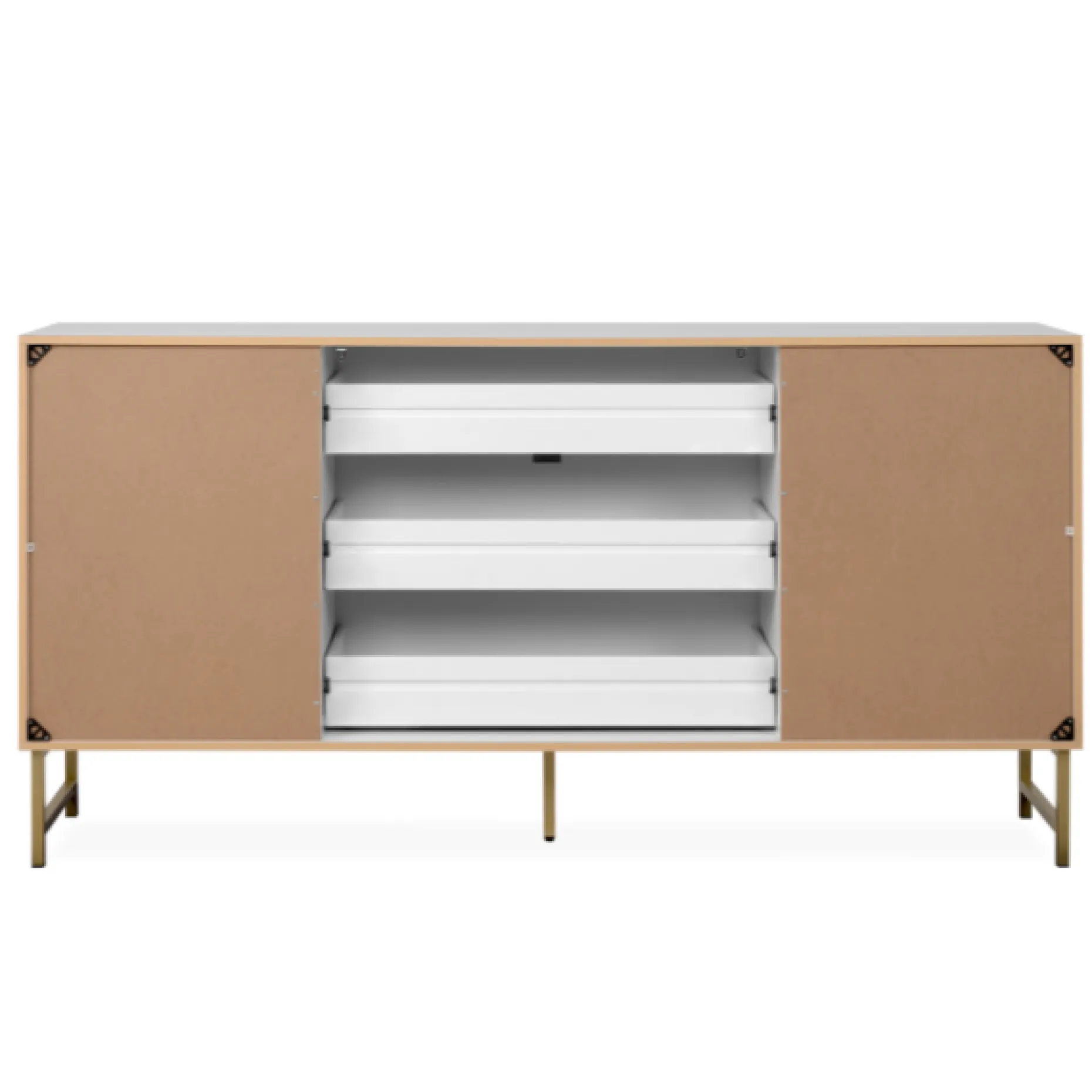 Sideboard Edith-weiß/gold