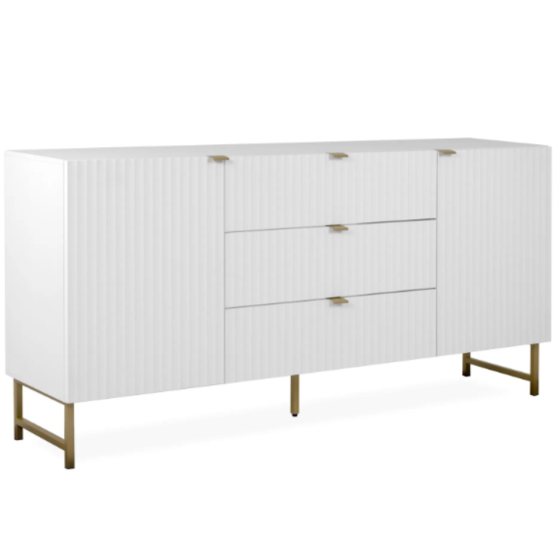 Sideboard Edith-weiß/gold