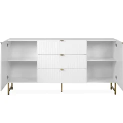 Sideboard Edith-weiß/gold
