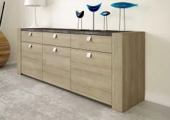 Sideboard Iris - Graue Eiche