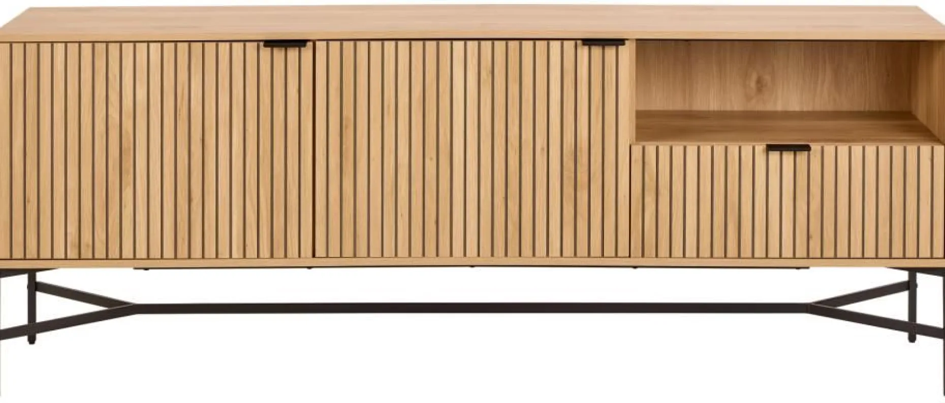 Sideboard Jaipur - 180x40x70cm - 2 Türen und 1 Schublade - Eichendekor