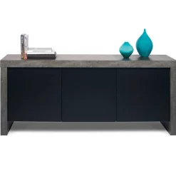 Sideboard Kobe 188cm - Beton/Schwarz