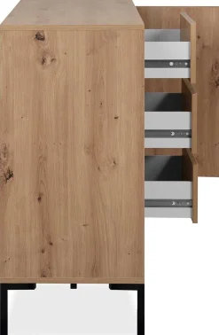Sideboard Korina 178 cm-Kunsthandwerk Eiche