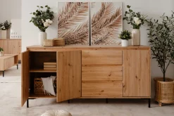 Sideboard Korina 178 cm-Kunsthandwerk Eiche