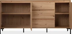 Sideboard Korina 178 cm-Kunsthandwerk Eiche