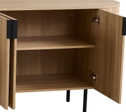 Sideboard Lagos - 200x45x80cm - 4 Türen - Eiche Dekor