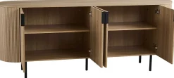 Sideboard Lagos - 200x45x80cm - 4 Türen - Eiche Dekor