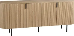 Sideboard Lagos - 200x45x80cm - 4 Türen - Eiche Dekor