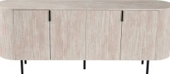 Sideboard Lagos - 200x45x80cm - 4 Türen - Travertin