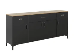 Sideboard Manchester | 180 x 40 x 82 cm | Helvezia Eiche Design