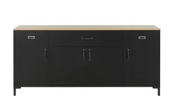 Sideboard Manchester | 180 x 40 x 82 cm | Helvezia Eiche Design