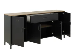 Sideboard Manchester | 180 x 40 x 82 cm | Helvezia Eiche Design